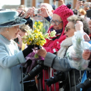 Queen Elizabeth visits Derby Cathedral for the 800th Royal Maundy ceremony.